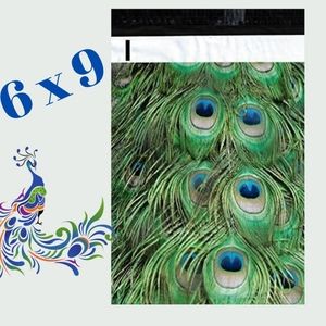 Poly mailers 6x9 Peacock